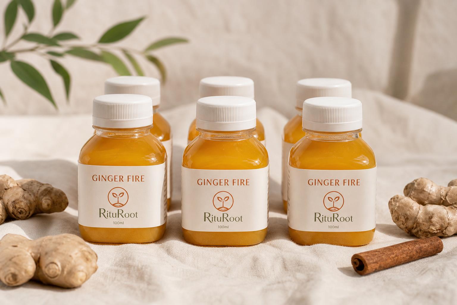 Ginger Fire 6-pack från RituRoot